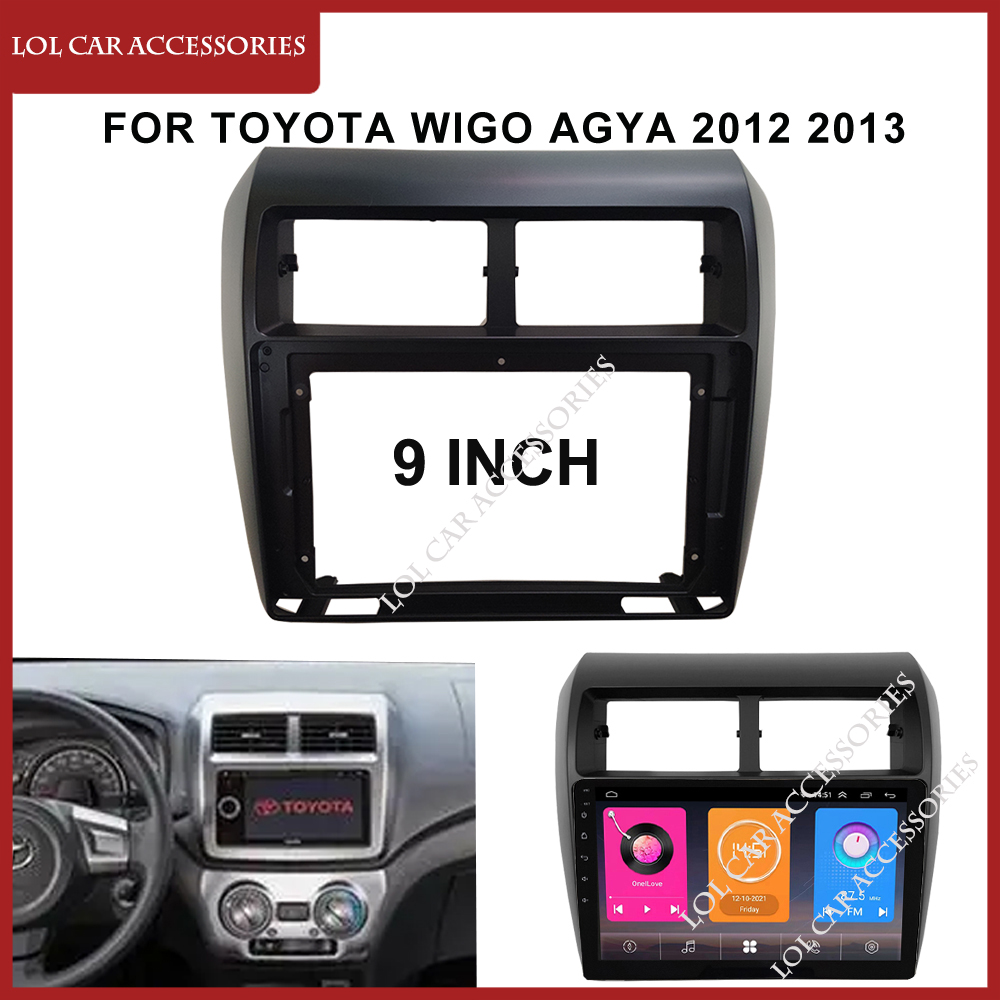 9 ġ Ÿ Wigo Agya 2012 2013 ȵ̵ MP5 ÷̾ г ̽  2Din   ׷  Ŀ